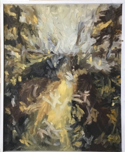 Kiefernland, 1984, Oel auf Leinwand, 122 x 98 cm